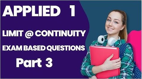 Applied Mathematics 1: Mastering the Evaluation of Limits (Part 3)