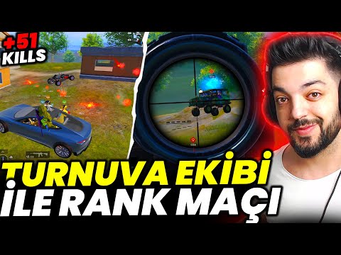 +51 KILLS TURNUVA EKİBİ İLE YÜKSEK RANK MAÇINA GİRERSEK - PUBG Mobile