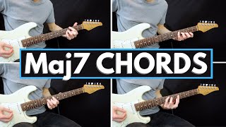 Video thumbnail of "How To Use Major7 Chords Musically On Guitar"