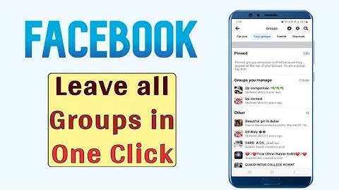 How to leave all facebook group in one click | facebook group leave 2023