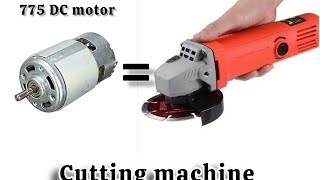 how to make a cutting machine at home... using 12V 775 DC motor.......🥳👍🏻😱😱🤯👍🏻