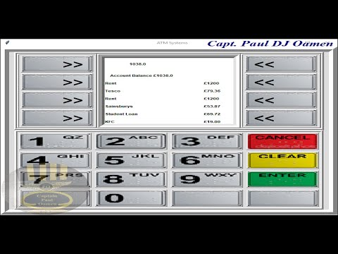 Overview of an ATM GUI System Developed in Python