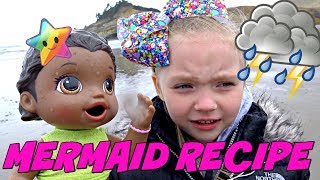 BABY ALIVE TURNS into a MERMAID! LEAVES FOREVER? The Lilly and Mommy Show. The TOYTASTIC Sisters