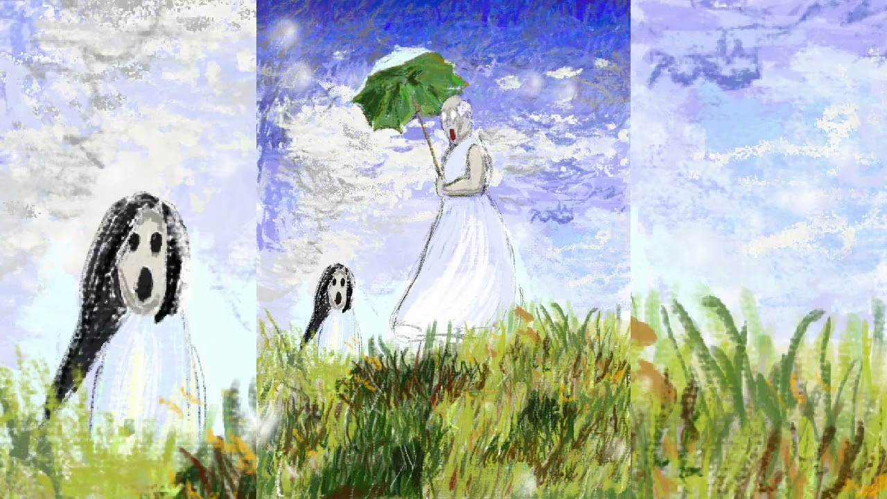 ♪日傘をさす老婆 - An elderly woman holding a parasol 長尺版
