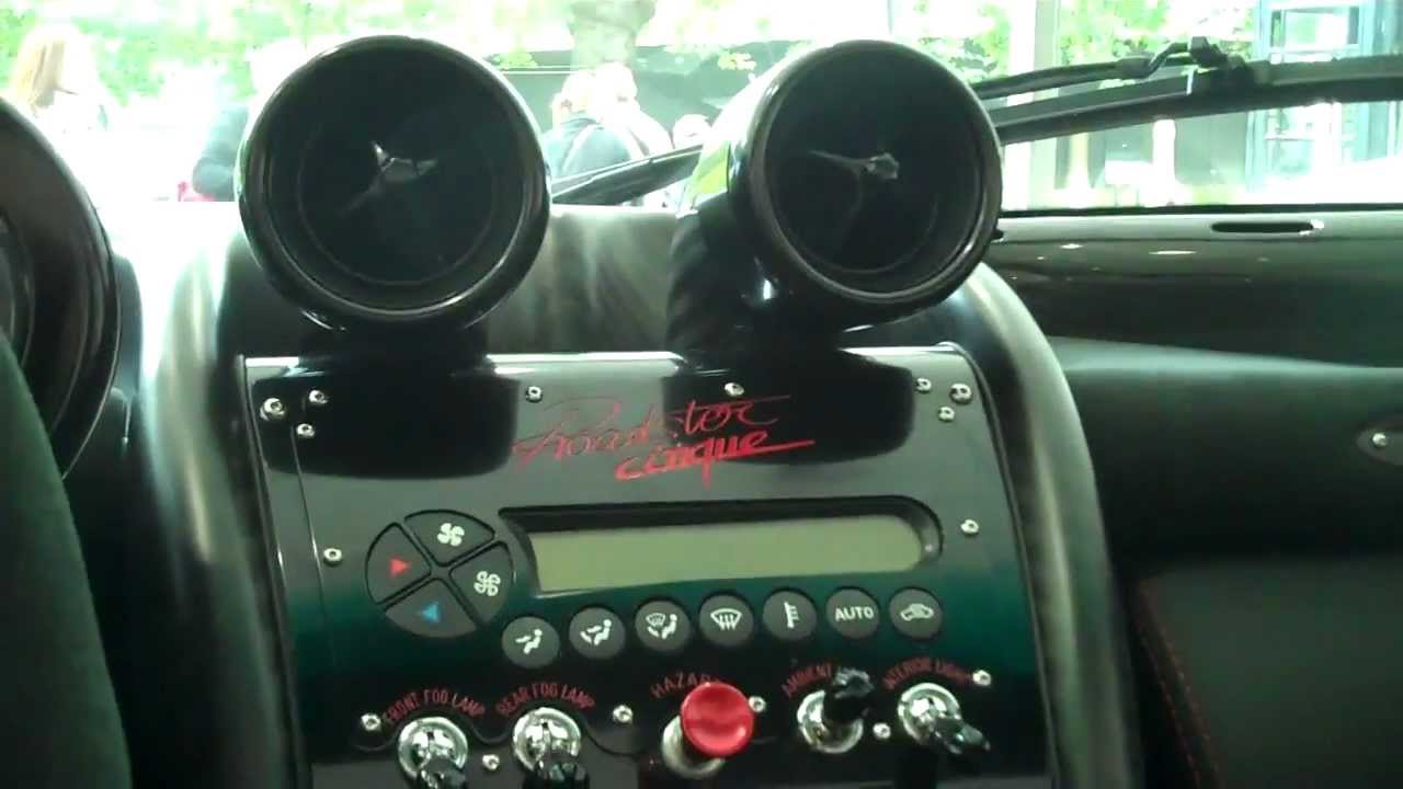 Pagani Zonda Cinque Roadster Details Interior Shots Youtube