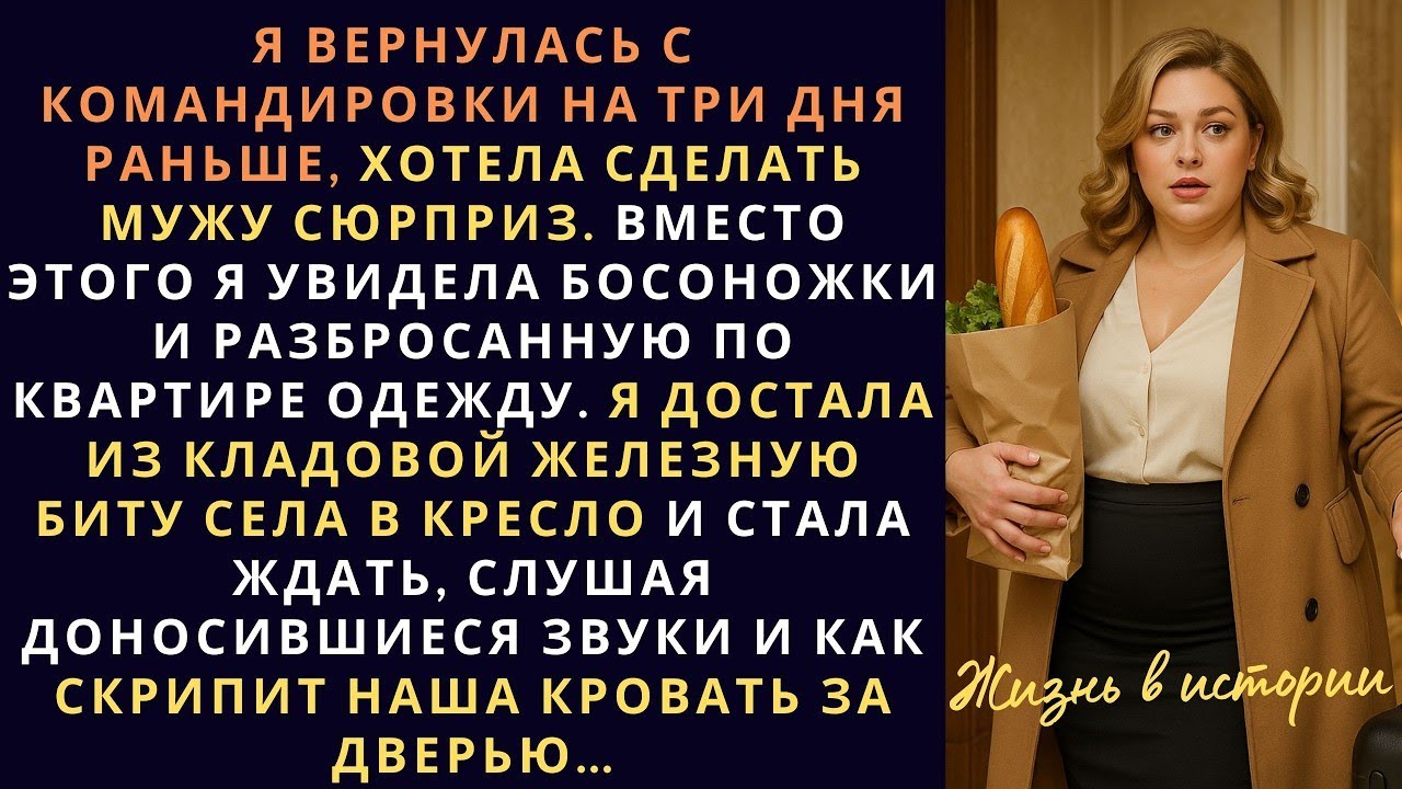 Я вернулась с командировки на три дня раньше, хотела сделать мужу сюрприз  Вместо этого я увидела