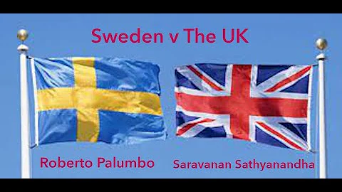 Sweden v The UK -- Robert Palumbo vs Simon Carter ...