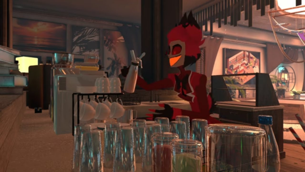 Спокойная утренняя кофейная рутина с Радио Демоном [VR CHAT ASMR]