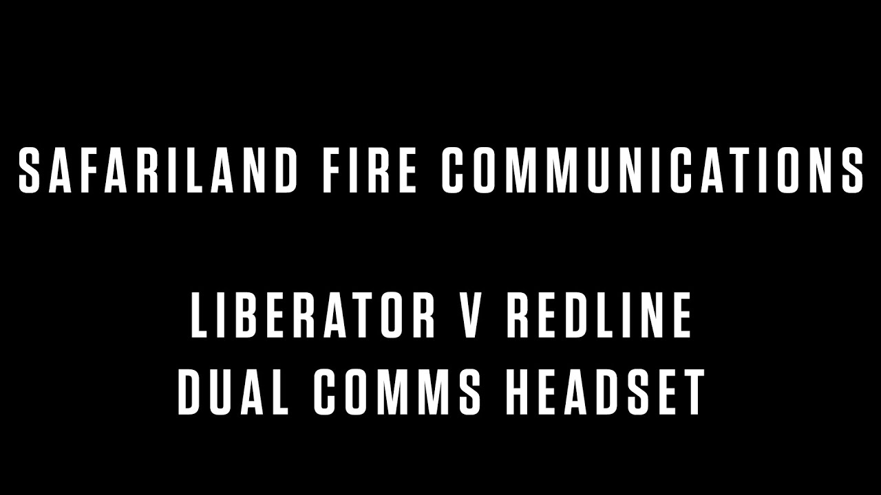 LIBERATOR V REDLINE DUAL COMMS HEADSET - YouTube