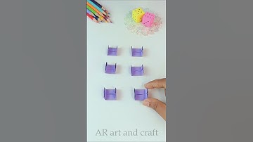 ✨DIY Paper Dice Cube Folding Tutorial✨ #shorts #youtubeshorts #art #craft