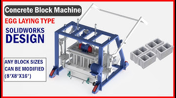 Egg Laying Concrete Block Machine (3D MODEL) Full Assembly