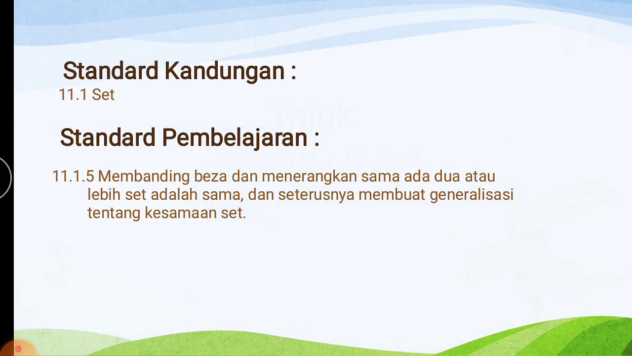 Math T1 11 1 5 Kesamaan Set Otosection