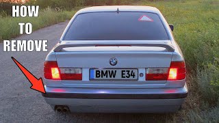 Rear bumper removal BMW E34