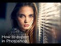 How to export images in Photoshop (so the colors won't change)