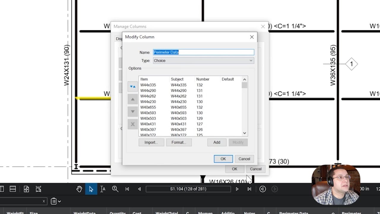 How to Autocalculate Steel Shape Surface Area in Bluebeam YouTube