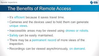 Benefits of Remote Inspections with Matthew Kenner | #ESiLIVE
