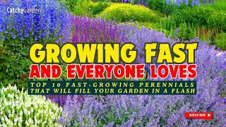 TOP 10 FAST-GROWING PERENNIALS That Will Fill Your Garden In A FLASH 🌿🚀🌸