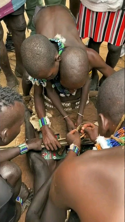 Traditions of the Surma Tribe: Adolescence Bracelet Insertion#shorts#youtubeshorts#subscribe#viral