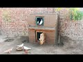How to make a double story pigeons house with bricks