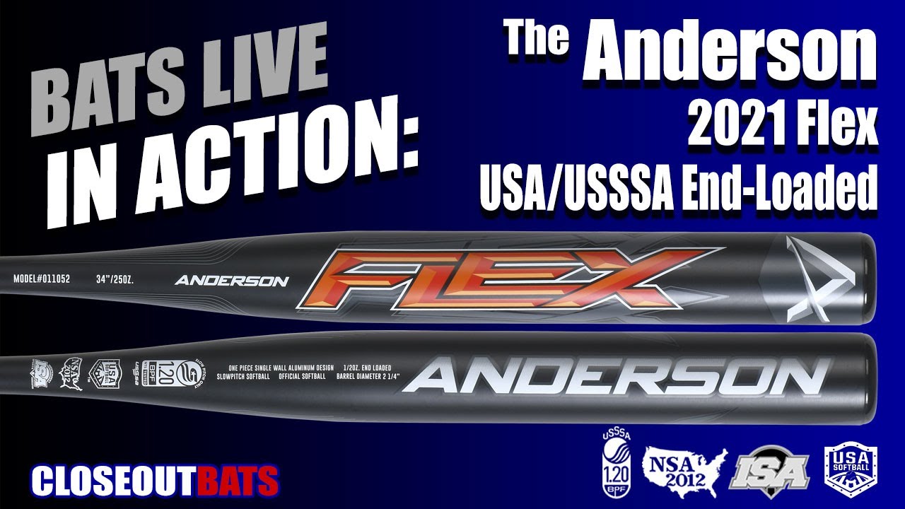 Baseball Softball Anderson Flex ASA/USA Slowpitch Softball Bat 34in/28oz 011060 Easton Baseballschläger