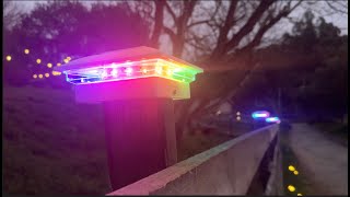 APONUO Solar Fence Post RGB Lights Review!