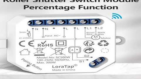 LoraTap Tuya Smart WiFi Curtain Switch Relay Module for Roller Shutter Window Blinds Google Home Ale