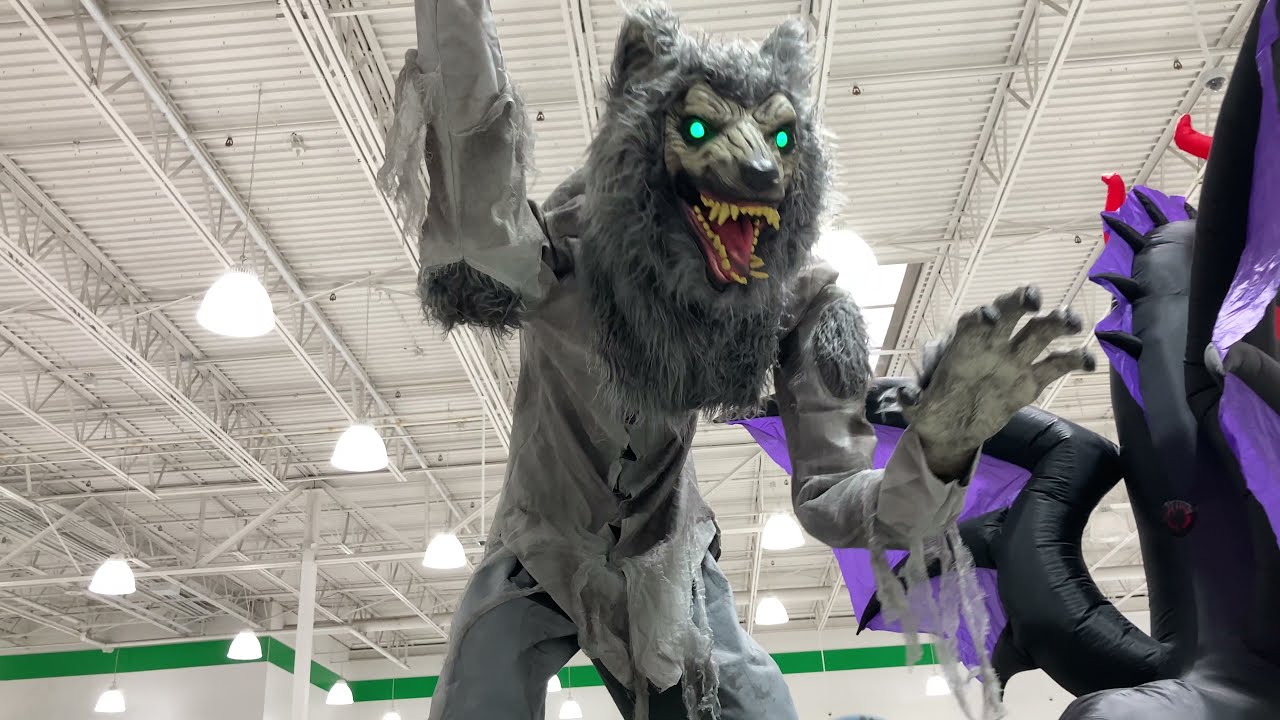 Menards Halloween 2021 Lanky Werewolf YouTube