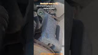 Brake pad replacement 2014 Ford explorer mechanic how to videos #mechanic #howto #brakepads