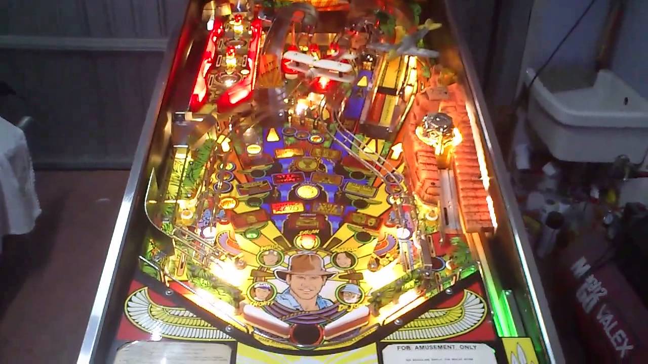 FLIPPER PINBALL INDIANA JONES WILLIAMS SUPER LED MOD YouTube