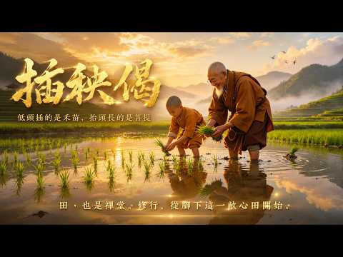 《插秧偈》農禪悟道｜低頭插的是禾苗，抬頭長的是菩提 ｜禪意佛曲