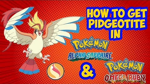 How to get Pidgeotite || In Omega Ruby and Alpha Sapphire ||