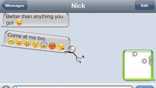 STICK TEXTING - (The Emoji Killer) Animated Stick Figures for your Apple and Android devices(Best Emoji for iPhone and iPad. Now available for Android. https://itunes.apple.com/us/artist/mitchell-robiner/id548946772 IPhone Texting App. Fully animated ..., 2012-07-24T00:22:48.000Z)