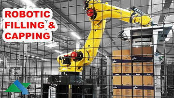 Robotic Filling and Capping Line - Bird Feed In BUCKETS I ALBERTINA Machinery