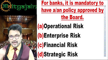 MCQ PART 1 CA FINAL ELECTIVE PAPER RISK MANAGEMENT VERY IMPORTANT FOR EXAM COVERING 40 MARKS ICAI