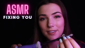 ASMR Fixing You 🔧 Mechanic Robot Repair (Face touching, light triggers, typing sounds)