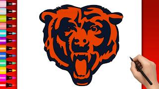 HOW TO DRAW CHICAGO BEARS LOGO