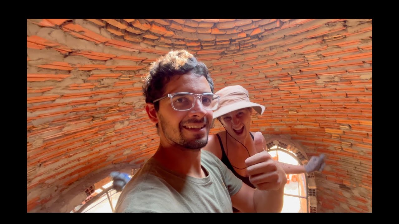 015 Building a Dome HOUSE, bedroom magic, rendering, archway complete, a big fall, almost done!