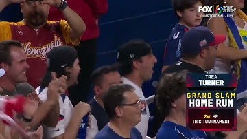 Trea Turner GRAND SLAM GIVES THE USA THE LEAD