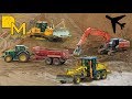 Epic construction on airfield! Whole airport being renewed Komatsu dozer Hitachi Zaxis excavator