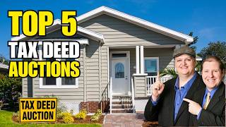 TOP 5 TAX DEED AUCTIONS | Best DEALS Across 5 States!
