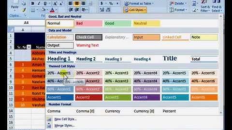Part 15MS Excel 2007 in Hindi   Urdu   Using Format as Table, Freeze Panes & Page Setup   16