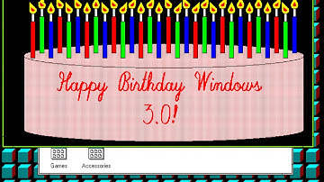(SPECIAL) Windows 3.0a Birthday Cake!