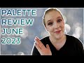 PALETTE REVIEW JUNE 2023 // Eyeshadow palette review incl swatches &amp; looks