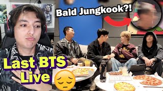 The last BTS Weverse Live - RM, V, Jimin, Jungkook Live Reaction