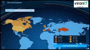 Interactive 3D World Map built with Unity3D