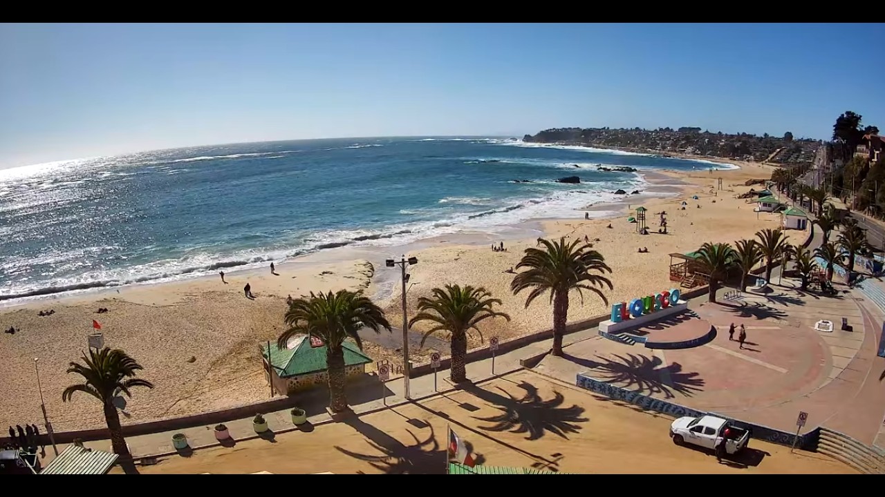Live webcam view of Cámara en Vivo Playa El Quisco