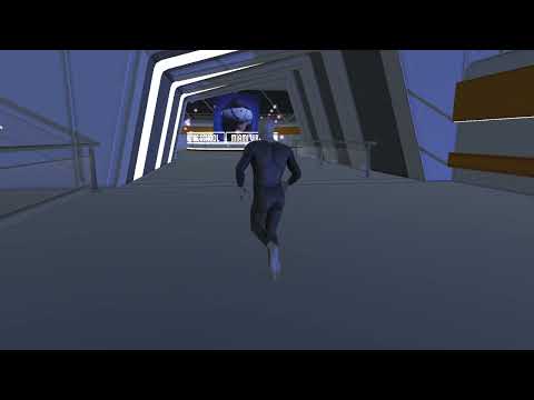 Figura humana entrando a sociales en Metaverso de Miami virtual school