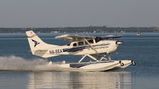 Cessna U206F Seaplane on the Balaton