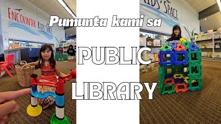 Hanging out at the local public library | My kids built thesd