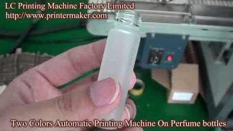 Printing Machine On Perfume Bottles,Two Colors Automatic Silk Screen Printer On Perfume Bottles